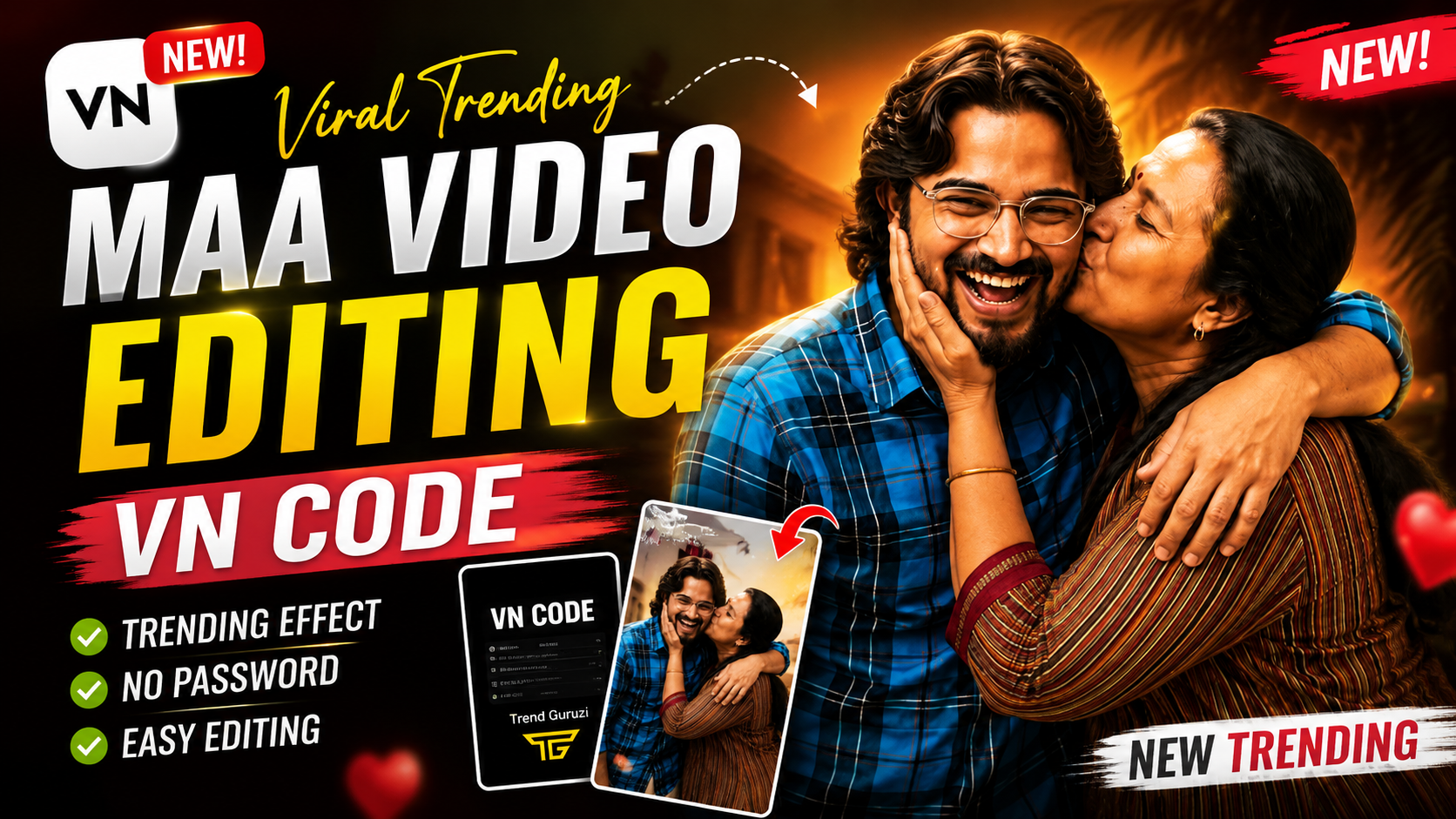 Viral Trending Maa Video Editing VN Code 🔥 | Maa Emotional Video Editing | VN Template 2026