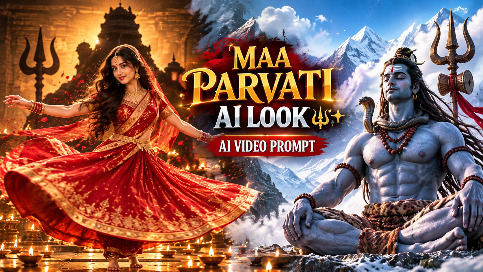 Divine Maa Parvati-Inspired AI Video Editing Prompt