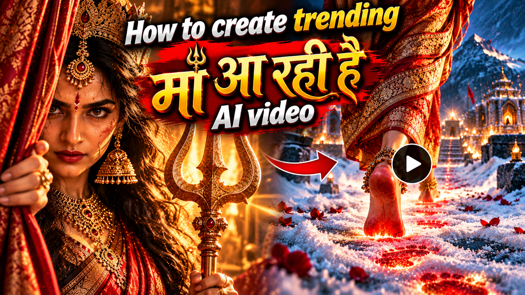 How to Create Trending माँ आ रही है AI Video