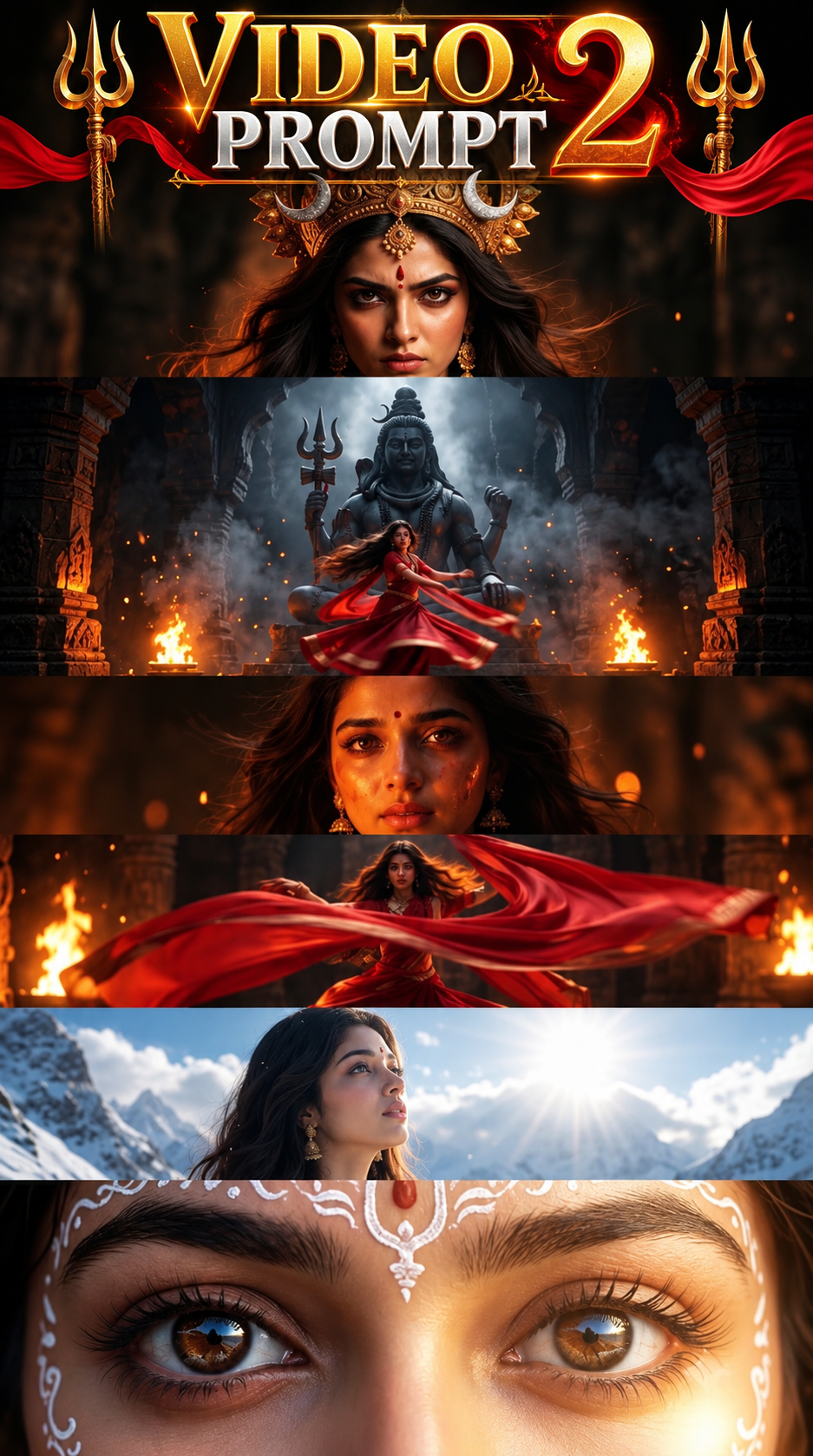 Divine Maa Parvati-Inspired AI Video Editing Prompt prompt