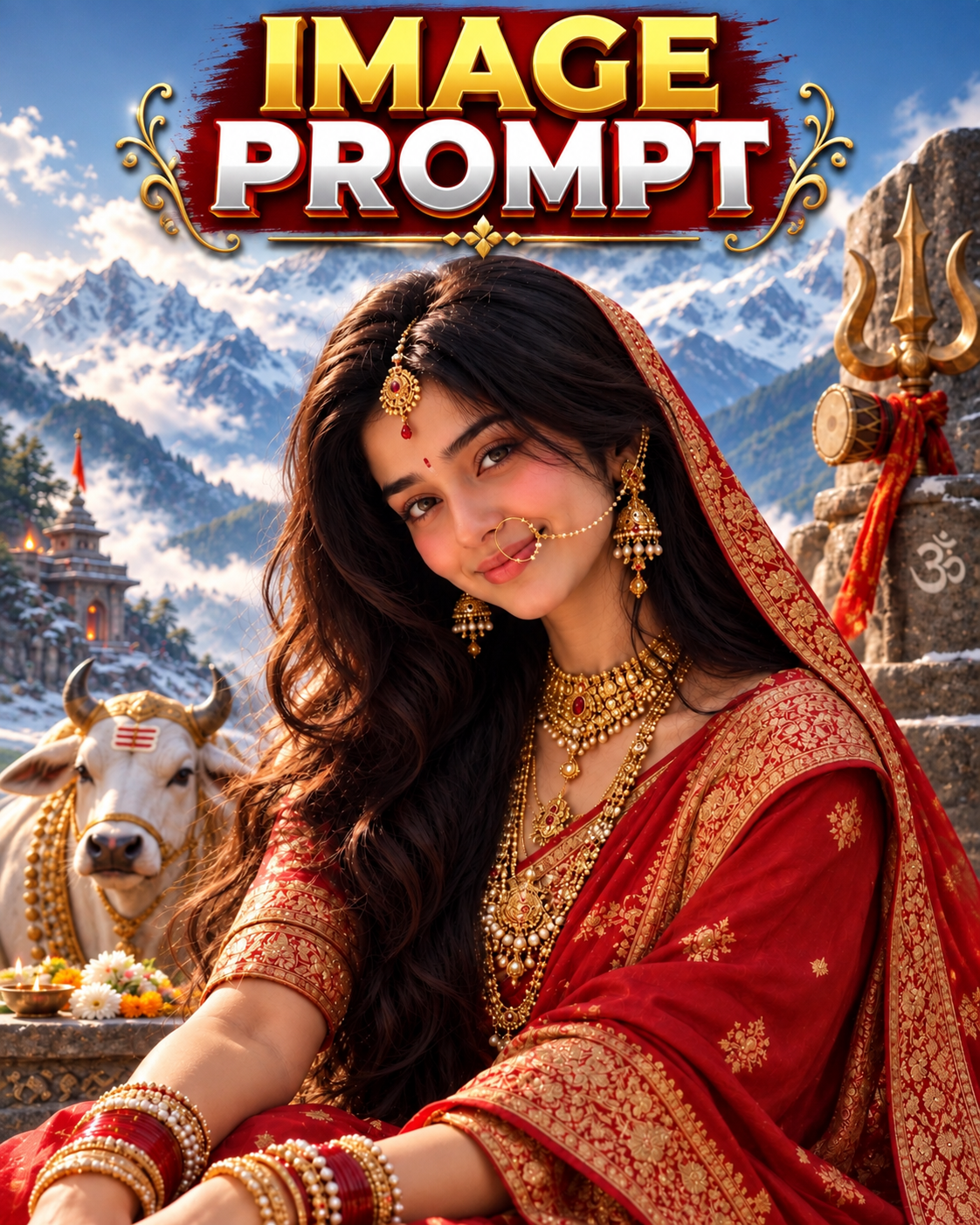 Divine Maa Parvati-Inspired AI Video Editing Prompt prompt