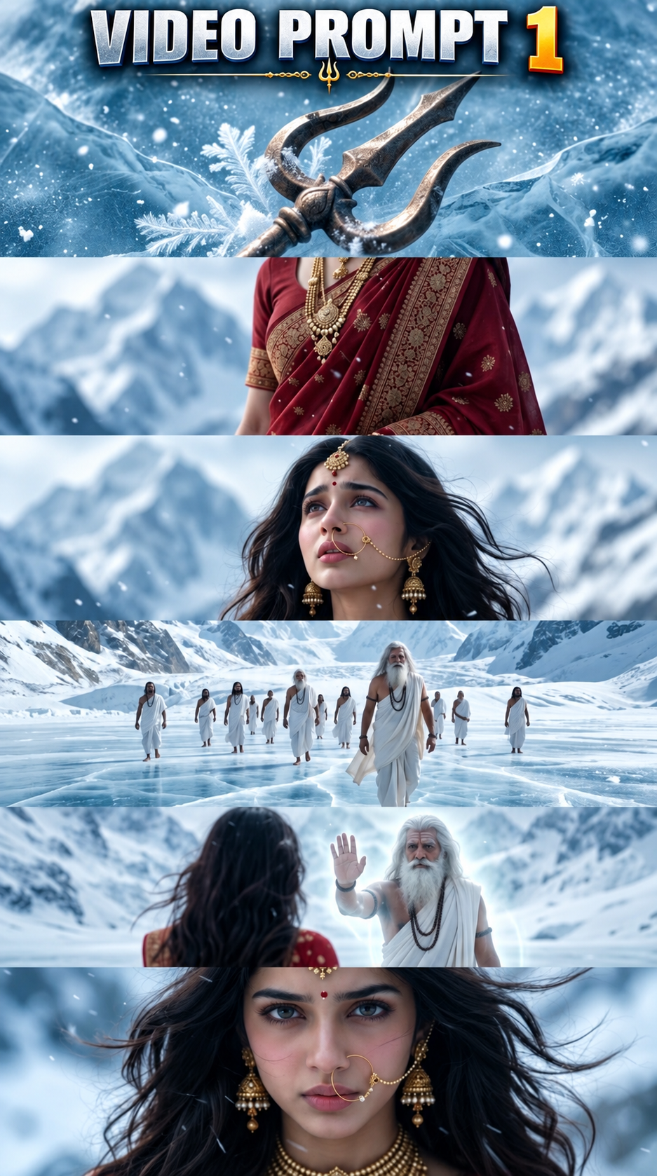 Divine Maa Parvati-Inspired AI Video Editing Prompt prompt
