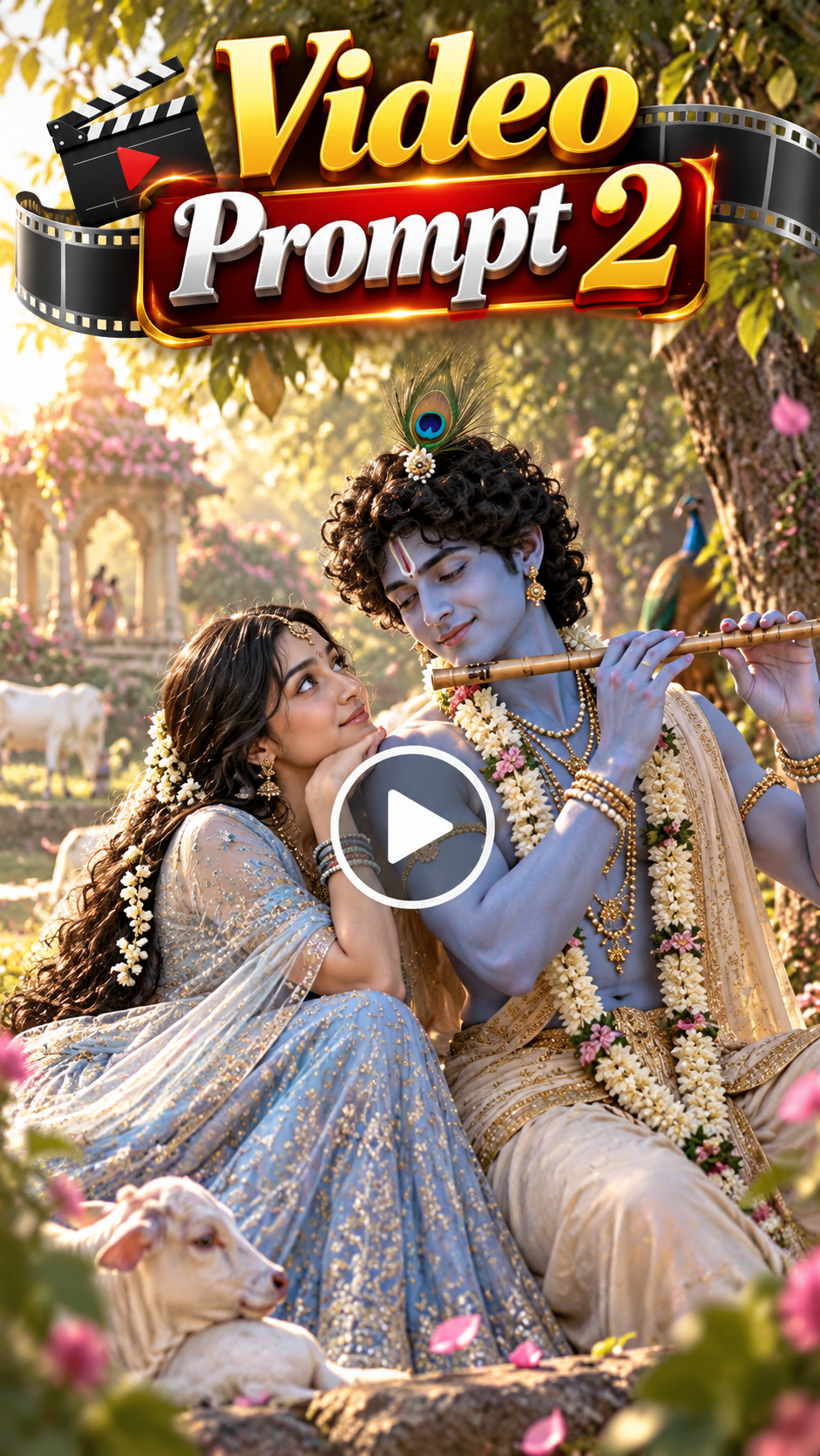 How to Make Trending Radha Krishna AI Video prompt