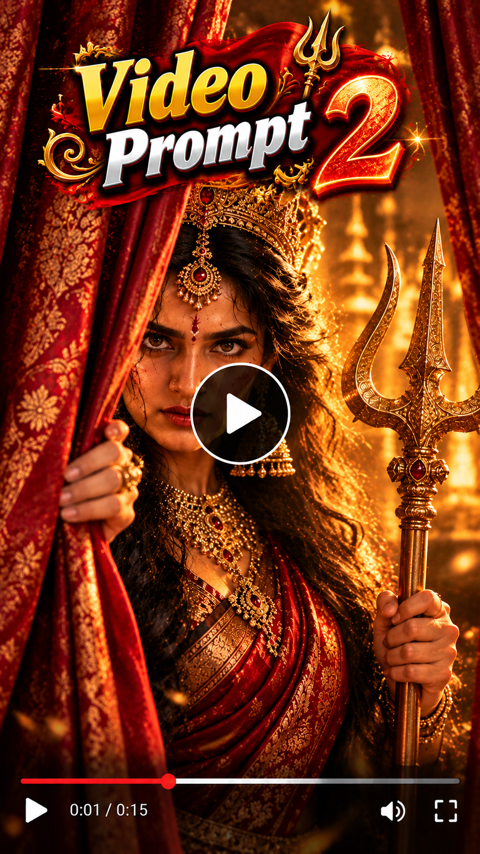 How to Create Trending माँ आ रही है AI Video prompt