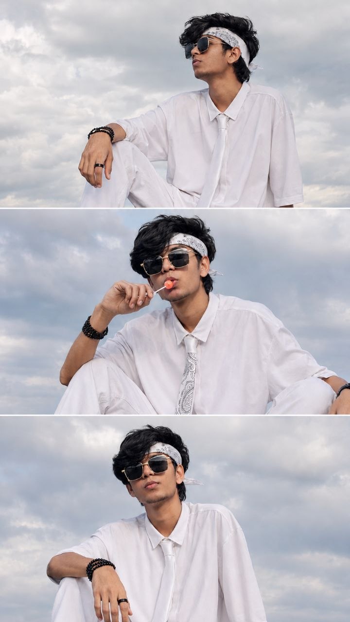 White Outfit Fashion Portrait