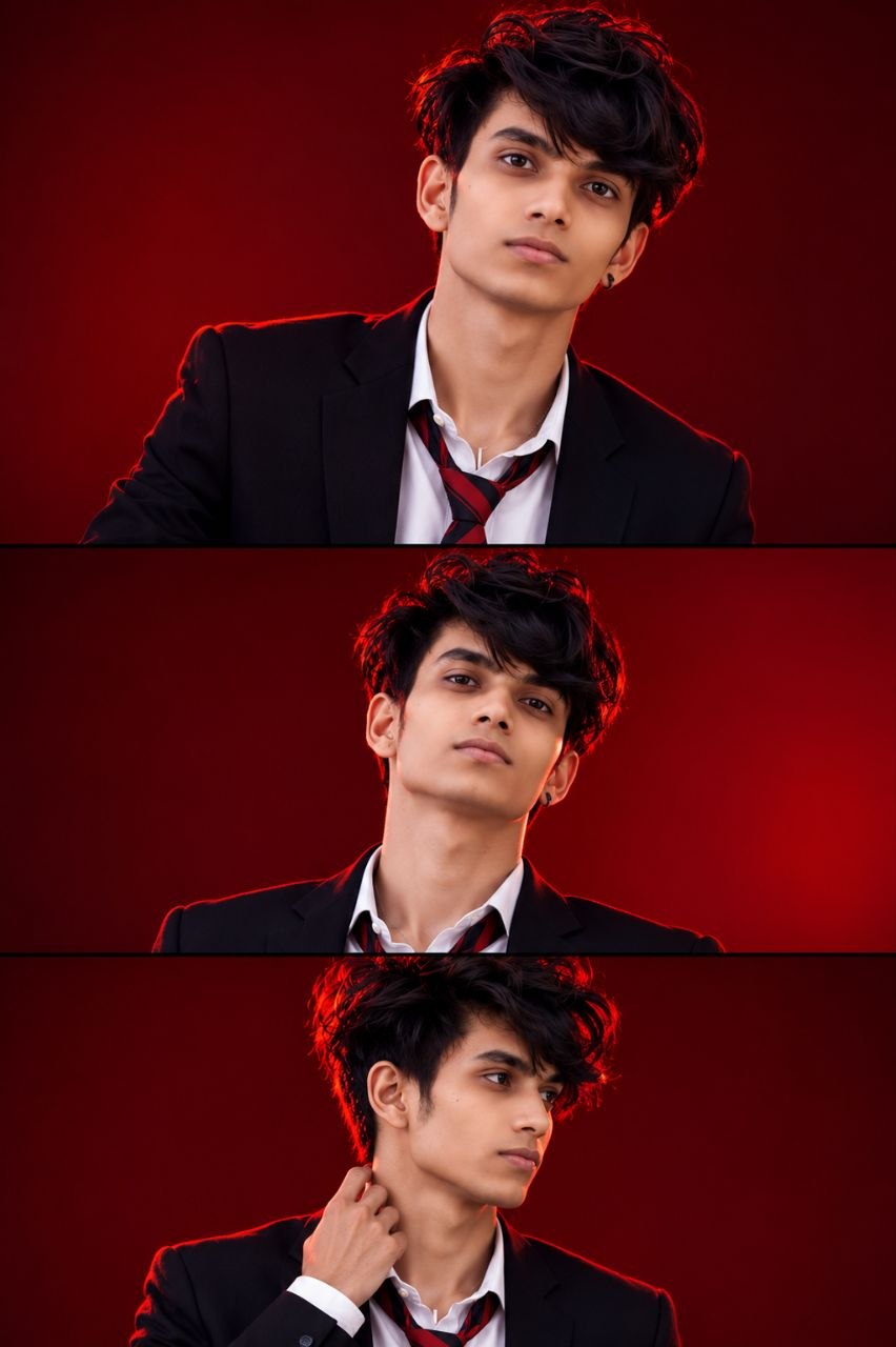 Red Studio Portrait