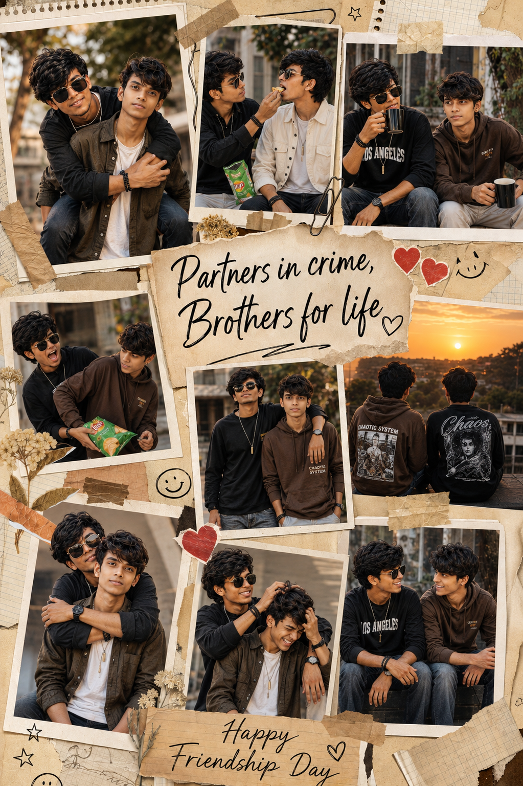Friendship Day Scrapbook Collage