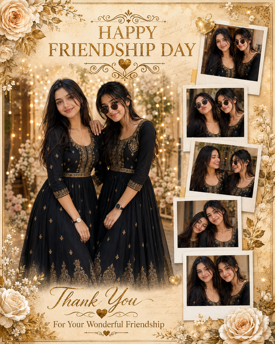 Elegant Friendship Day Poster