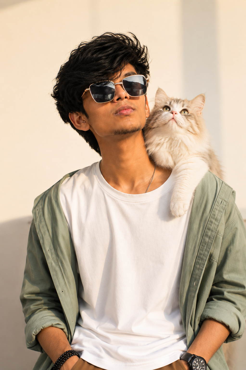 Portrait with Cat