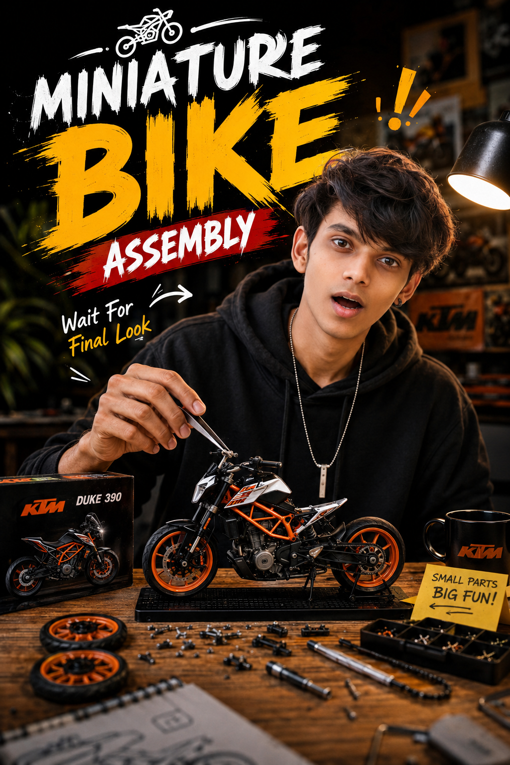 Miniature Bike AI Video Prompt